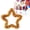 Gold,8.6inch, variant on Patriotic Star Tinsel Wreath,Red White Blue Star Garlands,4th of July Wreath for Front Door Patriotic Star Hanging Wreaths for Memorial Day Independence Day Kitchen Home Indoor Window(Red,8.6inch)