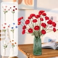 thumbnail image 1 of Loto Simulado De Plástico Ramo de 4 flores de loto artificiales azules para decoración del hogar, bodas, fiestas y decoración de interiores. JASKFLY, 1 of 9