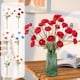 thumbnail image 1 of Ramo de rosas artificiales tallo floral sintético de 22,8" Arreglo floral de plástico Naranja, rojo, azul, rosa blanco • Decoración del hogar Jarrón de mesa para la boda, 1 of 6