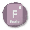 thumbnail image 1 of F Fluor Élément Checal Science Coussin à Jeter Rond Décoration Coussin, 1 of 3