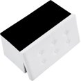 thumbnail image 4 of FCH 76 * 38 * 38cm Glossy Pull Point PVC MDF Foldable Storage Footstool,White., 4 of 9