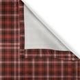 thumbnail image 6 of Ambesonne Plaid Grommet Curtain, Nostalgic Striped British, 50" x 63", Scarlet Black White, 6 of 6