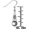 thumbnail image 2 of Jewelry Trends Sterling Silver Celtic Knotwork Crescent Moon Dangle Earrings, 2 of 3
