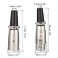 thumbnail image 2 of Conector XLR macho / hembra de 3 pines para micrófono, enchufe de cable micrófono, conector de socket de audio, 1 par, 2 of 4