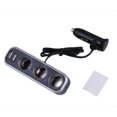 thumbnail image 4 of Universal 3 Socket Adapter Splitter 3.1A USB Charger Car DC 12V/24V Cigarette Lighter Socket Splitter+Dual USB Port Car Adapter, 4 of 4