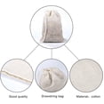 thumbnail image 3 of 20 Pieces Muslin Bags Cotton Drawstring Bags,Tea Brew Bags (8 X 12 Inches), 3 of 5
