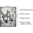 thumbnail image 2 of Farmhouse Bathroom Wall Art Donkey Poster Black and White Painting Funny Donkey Pictures for Wall Rustic Canvas Print Animal Wall Décor (8"x10" Unframed), 2 of 6