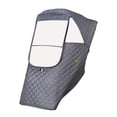 thumbnail image 2 of Protector de lluvia para cochecito de bebé Zulema funda de lluvia universal para cochecito gris, 2 of 8