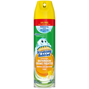 Scrubbing Bubbles Bathroom Grime Fighter Aerosol, Citrus, 22 oz