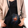thumbnail image 4 of HELLHERO Jamaican Flag Design Double-layer Women Crossbody Bag for Adults Outdoor Holiday Travel Messenger Bag Polyester 4.33"x1.97"x7.09", 4 of 7
