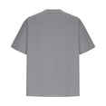 thumbnail image 5 of Sevevn Women's Casual Short Sleeve V Neck Henley Blouses Loose Fit Lightweight Linen Summer Tunic Tops Gray S, 5 of 6