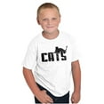 thumbnail image 5 of Cats Kittycat Feline Lovers Cool Cute Crewneck T Shirts Boy Girl Teen Brisco Brands XS, 5 of 6