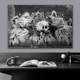 thumbnail image 3 of wall26 Canvas Print Wall Art Spray Paint Black &amp; White Brick Wall Skull Tagging Graffiti &amp; Street Art Urban Illustration Modern Art Dark Boho for Living Room, Bedroom, Office - 16&quot;x24&qu, 3 of 5
