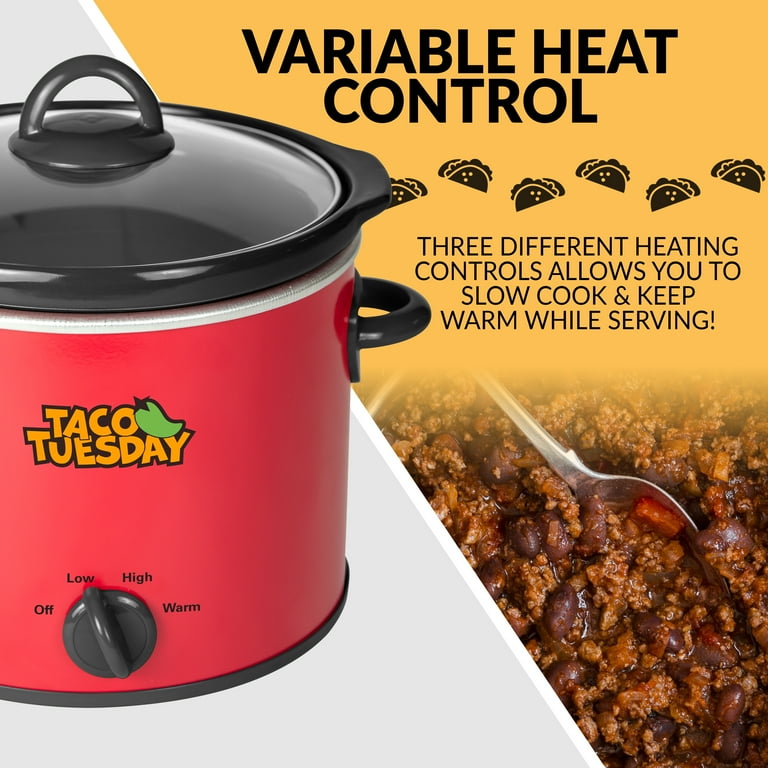 2 Qt. Red with Variable Heat Control Fiesta Slow Cooker 2 Qt. Red with Variable Heat Control Fiesta Slow Cooker