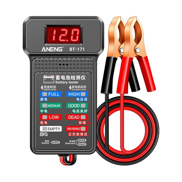 Probador de motor de coche Macarena Pantalla LED 12 V universal probador de resistencia