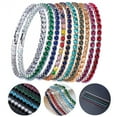 thumbnail image 2 of Hevirgo Multicolor Rhinestone Tennis Bracelet - Exquisitely Chic Wrist Jewelry for Women, 2 of 8