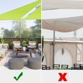 thumbnail image 5 of Yescom 2 Pack 16 Ft 97% UV Block HDPE Triangle Sun Shade Sail Canopy Outdoor Patio Yard, 5 of 11
