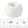 thumbnail image 3 of Space-saving Toothbrush Holder 2 Pcs Japanese Style Ceramic Toothbrush Holders Round Solid Color Bases for Bathroom Countertops Toothbrush Storage, 3 of 8