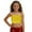 Gold, variant on Girls Tank Top Sparkly Sequin Wrap Dance Cheerleading Stretchy Photoshoot Crop Bandeau For Dance Party And Stage Base Top Size 4-5 Years Silver