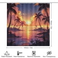 thumbnail image 2 of Golden Sunset on The Beach Sea Ocean 4 Pcs Shower Curtain Set with Non-Slip Rugs Toilet Lid Cover And Bath Mat Sunset Tropical Ocean Palm Tree Summer Orange Sky Landscape Waterproof Shower Curtain, 2 of 8
