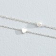 thumbnail image 5 of Collares multicapa de plata con colgante de corazón, collar de perlas, joyería de cadena para mujeres y niñas JM, 5 of 5