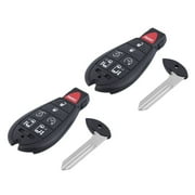2 x 7 Button Replacement Key Fob Keyless Entry Remote Transmitter for Fobik