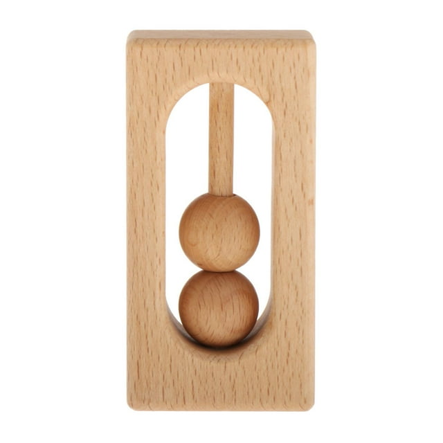 Juguete del bebé Beech de Teether relleno orgánico Montessori jugar gimnasio juguete de del bebé actividad sensorial juguetes de - de madera Sunnimix anillo de dentición montessori