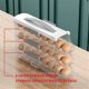thumbnail image 3 of Egg holder for refrigerator, automatic rolling egg organizer, 3-layer stackable egg tray, refrigerator storage for eggs, holds 21 eggs, 3 of 5