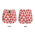 thumbnail image 6 of Uemuo Strawberries Pattern Women's Athletic Shorts High Waisted Running Shorts with Liner Pockets Gym Elastic Workout Shorts-XX-Large, 6 of 9