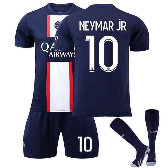 Paris Saint Germain 2022/23 Match Home Jersey Psg Neymar Jr No.10 Soccer Jersey 3-pieces Kits For Kids Adults