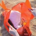 thumbnail image 3 of Large Capacity Fish Shape Mesh Beach Bag, Quick Dry Beach Tote, Swimming Gear & Towels, Multi-Color Foldable Beach Storage Bag for Outdoor Travel, 3 of 4