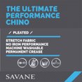 thumbnail image 4 of Savane Men's Big & Tall Pleated Ultimate Performance Chino Pants, 4 of 4