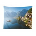thumbnail image 1 of Landscape Tapestry, Panorama of Historic City Centre of Innsbruck Houses Along Inn River Austrian, Fabric Wall Hanging Decor for Bedroom Living Room Dorm, 2 Sizes, Multicolor, by Ambesonne, 1 of 1