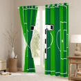 thumbnail image 3 of Erosebridal Letter T Monogrammed Blackout Curtains Set of 2 (52x84 Each),Green White Black Window Curtains For Kids Boys, 3 of 7