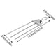 thumbnail image 2 of Clearance 4 Skewers, 14-inch Stainless Steel, 3 Pointed Metal Skewers With Push Rods, Vegetables, Marshmallows, 2 of 4