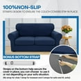 thumbnail image 6 of YSTYLE Sofa Cover Non-slip Couch Sofa Cover for 3 Cushions Stretch Slipcover Furniture Protector for Dogs,Pet Cats,Tibetan Blue 91"-110"(3 CUSHIONS), 6 of 7