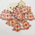 thumbnail image 2 of 10PCS Christmas Ornament Star Bell Heart Xmas Tree Ornament Hanging Decor, 2 of 10