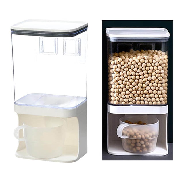 Countertop Rice Bucket Grain Dispenser Food Storage wall-mounted rice Container 1000ML