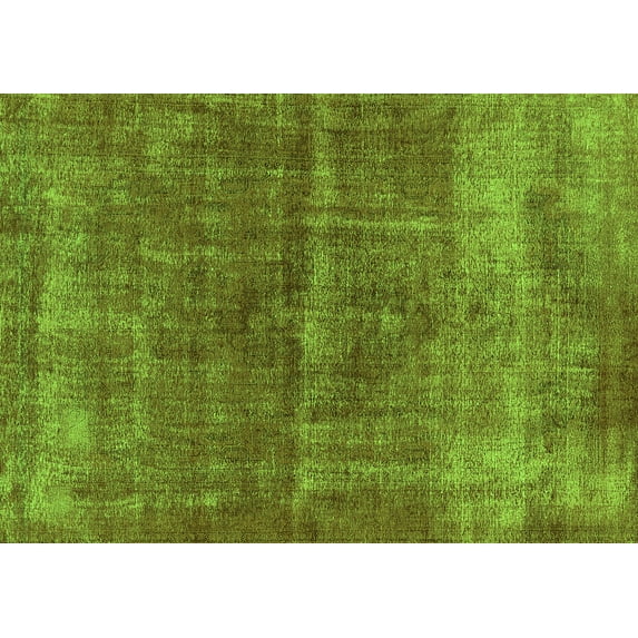 Ahgly Company Indoor Rectangle Oriental Green Industrial Area Rugs, 5' x 8'