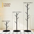 thumbnail image 3 of LIZEVINC Coat Rack, Adjustable Size coat Tree with 7 Hooks, Freestanding Tree Stand, Easy Assembly for Entryway, Bedroom, Hallway, or Office, Space-Saving Design for Coats, Hats & Bags, 3 of 11