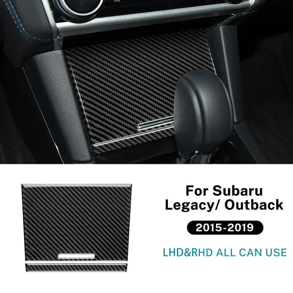 Real Soft Carbon Fiber Sticker For Subaru Legacy Outback 2015 2016 2017 2018 2019 LHD RHD Car Front Door Strip Interior Trim.