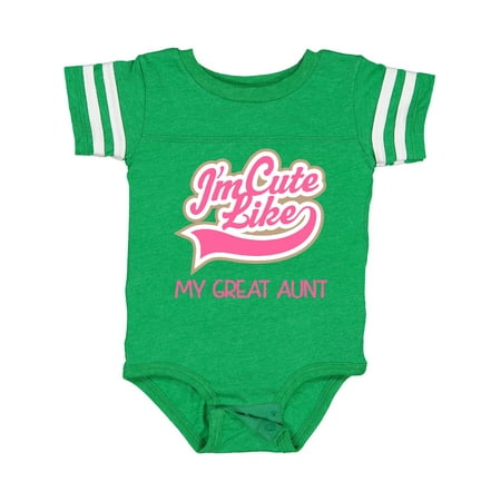 

Inktastic Cute Like My Great Aunt Gift Baby Girl Bodysuit