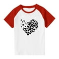 thumbnail image 3 of Blusas y camisas de manga corta con cuello redondo para niños y niñas, blusa de manga corta con estampado de cuello redondo, 3 of 7