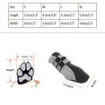 thumbnail image 6 of 4pcs Dog Shoes Small Large Mesh Boots Booties for Snow Rain Adjustable Anti-slip, 6 of 9