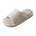 thumbnail image 2 of Willtoo Open Toe House Slippers for Women Soft Indoor Shoes Memory Foam, 2 of 4