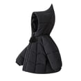 thumbnail image 2 of OGLCCG Hooded Puffer Jackets for Girls Lightweight Warm Quilted Winter Coat for Girls Full Zip Cute Down Jacket with Pockets(Black,3-4 Years), 2 of 6