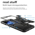 thumbnail image 6 of For Samsung Galaxy Z Flip 5 Case with Sliding Camera Lens Cover and Ring Kickstand Heavy Duty Military Grade Rugged Protection Shockproof Back Phone Cover for Samsung Galaxy Z Flip 5, Green, 6 of 11