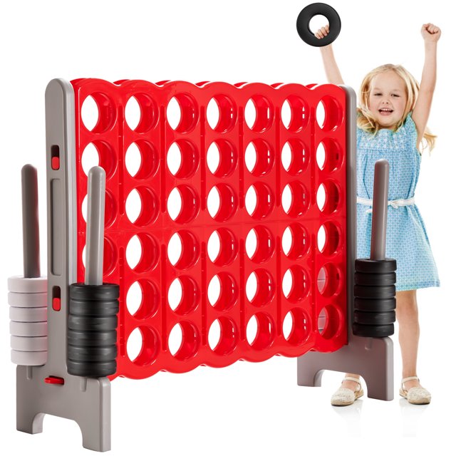 Patiojoy Ensemble de Jeu Géant Jumbo 4-to-Score Ensemble de Jeu Géant 4 d'Affilée