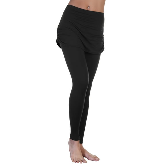 Angelina High Waist Leggings with Attached Mini Skirt (1-Pack)