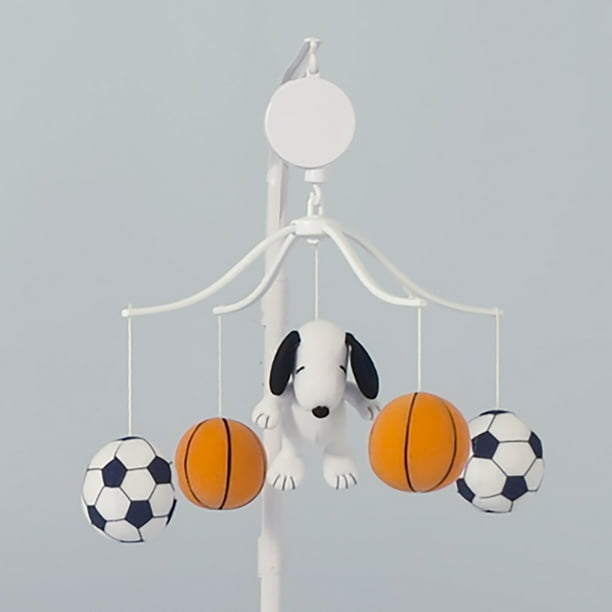 Peanuts Lamp Snoopy Sports Baby Musical Crib Mobile Walmart Com